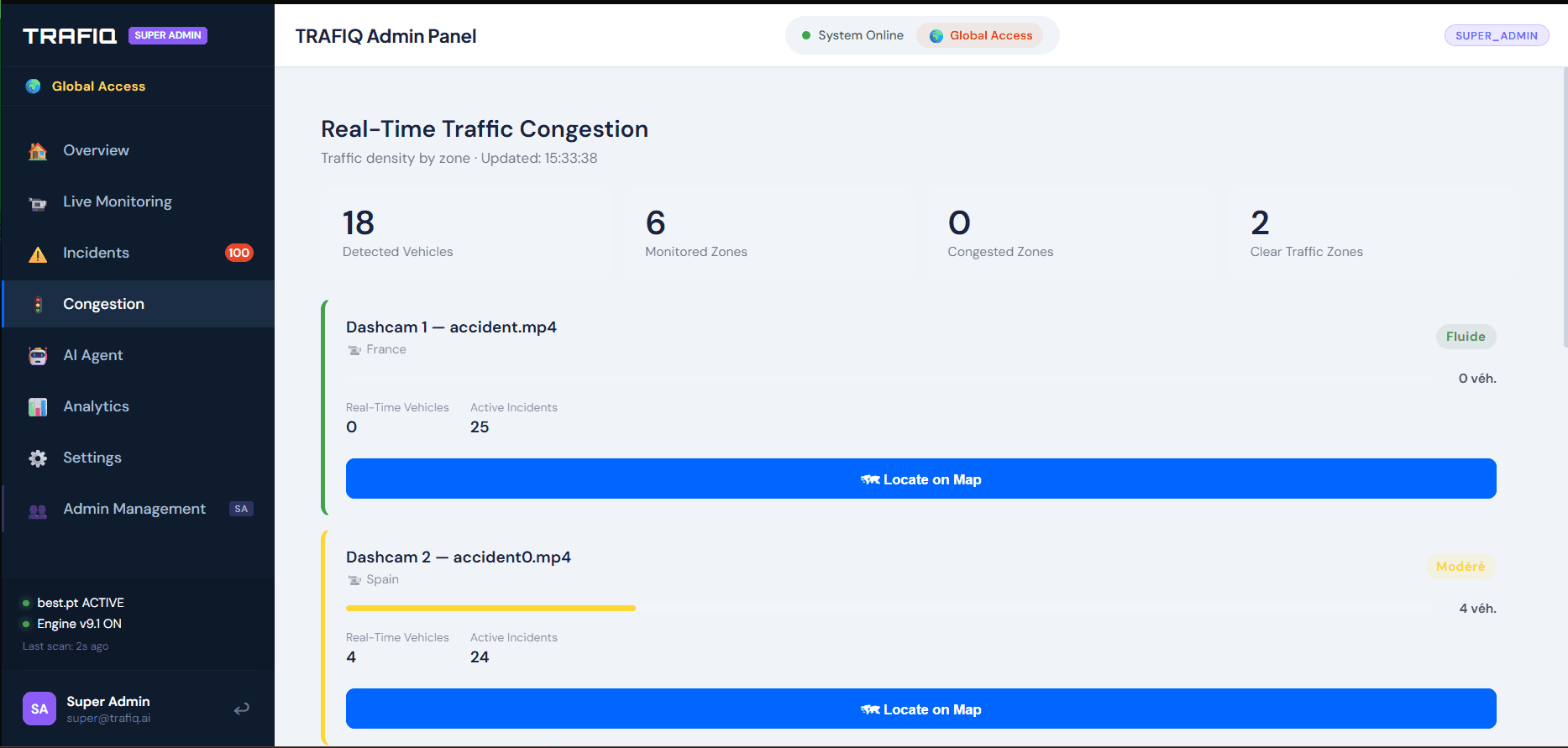 TRAFIQ interface view 3