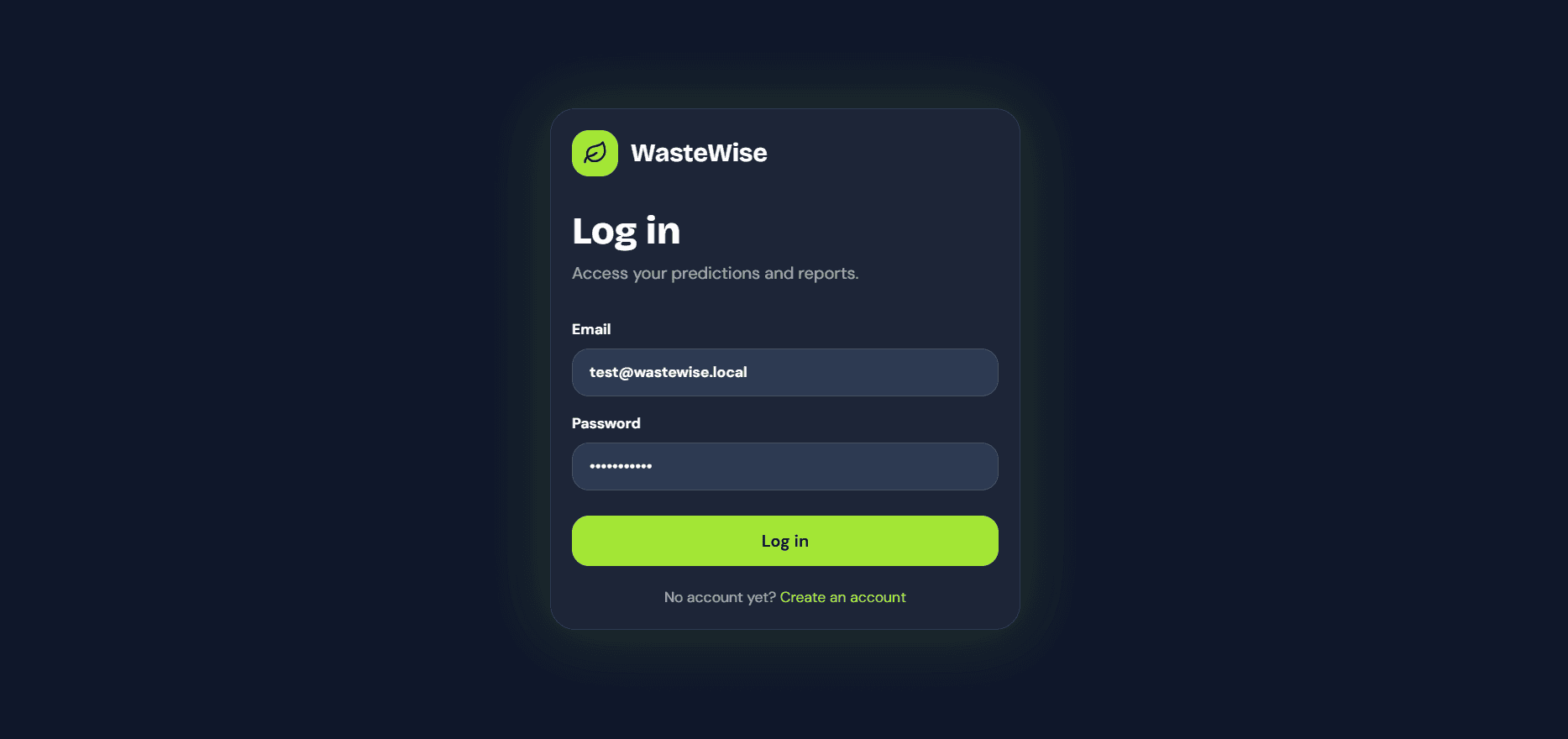 WasteWise interface view 5